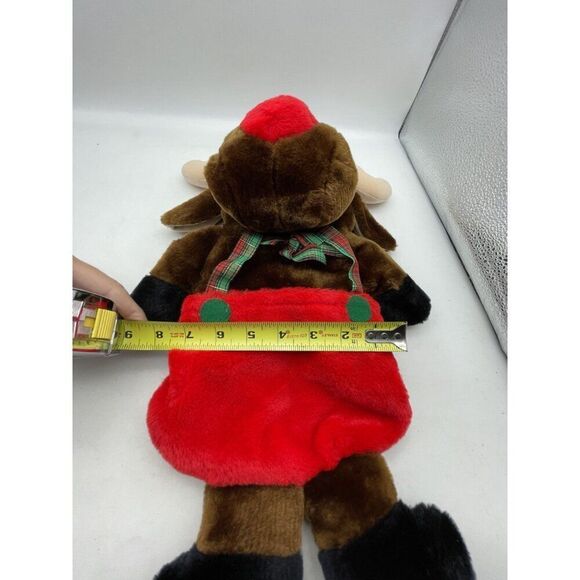 Vintage Rudolph Plush Reindeer Stocking Stuffed Kids Christmas Decor - Picture 8 of 10
